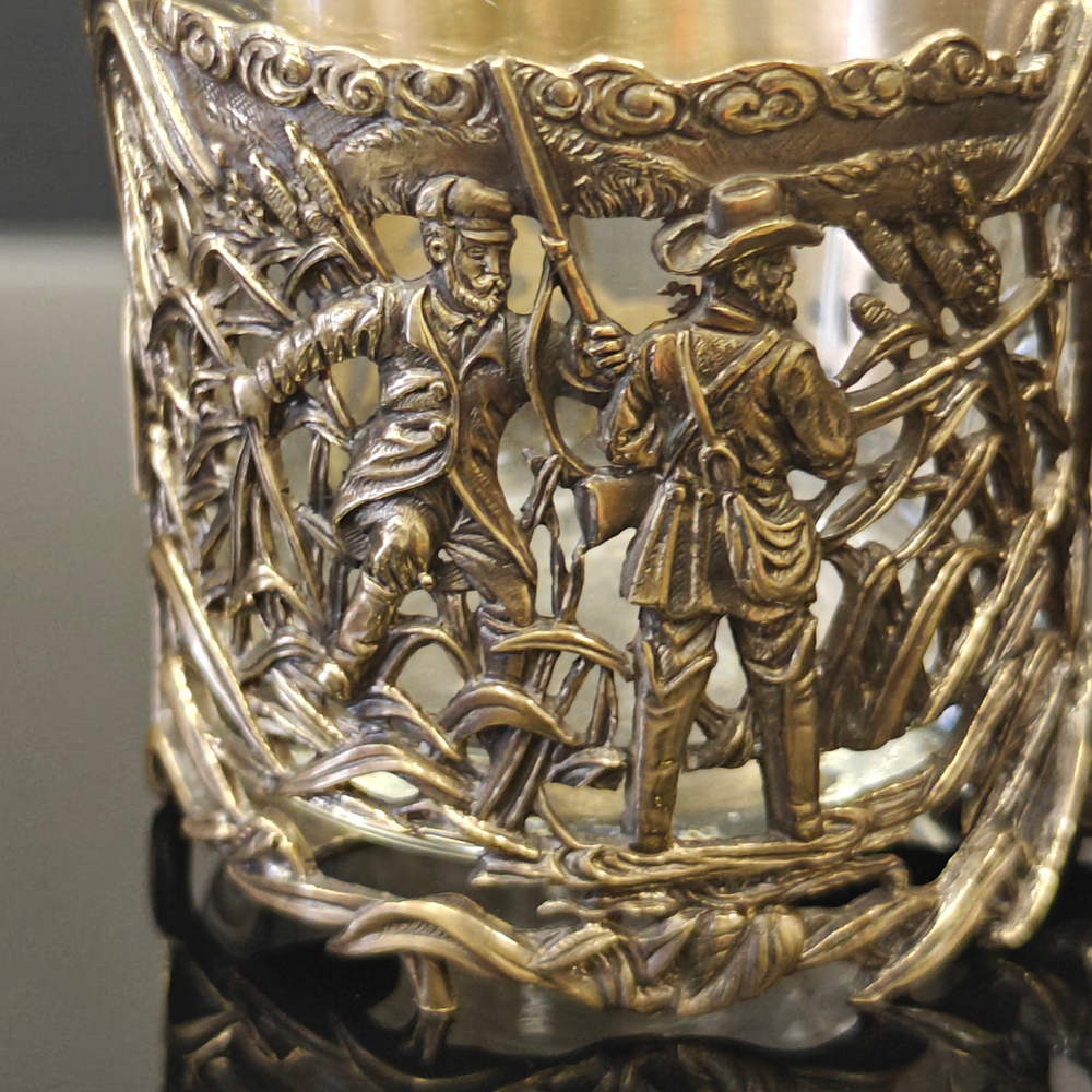 Чайный набор "Охотники" с ложечкой