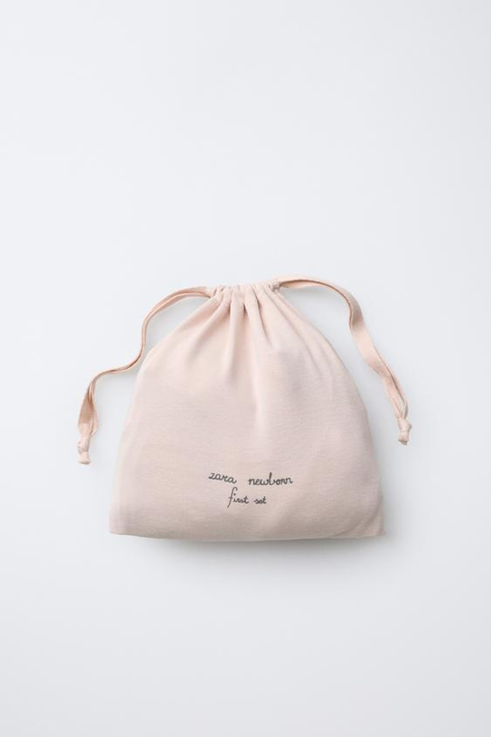 ZARA КОМПЛЕКТ ДЛЯ НОВОРОЖДЕННОГО И СУМОЧКА, БЕЖЕВО-РОЗОВЫЙ