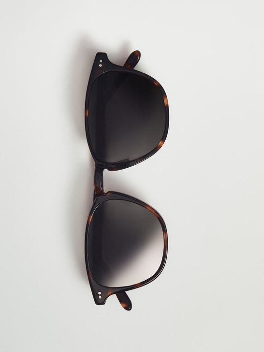Massimo Dutti Эпоксидные солнцезащитные очки, шоколадный