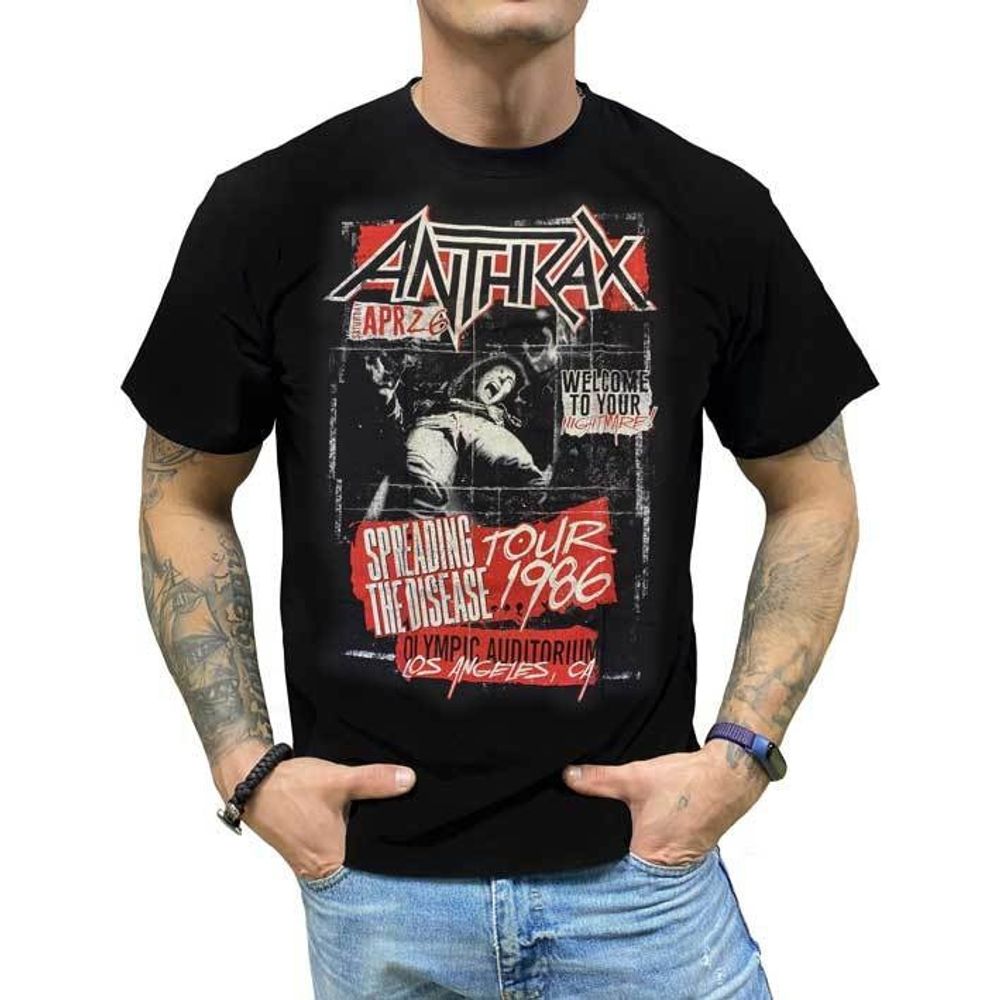 Футболка Anthrax Тур 1986 (S)