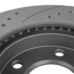 Диск тормозной передний перфорированный PRO-Line с покрытием (компл.2 шт) FORD Maverick/MAZDA Tribute 00/Vent.D=278mm GANZ GIJ06216S