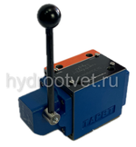 3WMM10A10/F -  Гидрораспределитель Ду 10 с ручным управлением, схема A (573), возврат - F = фиксатор