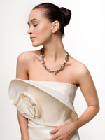 Колье "Bronze square" Silver