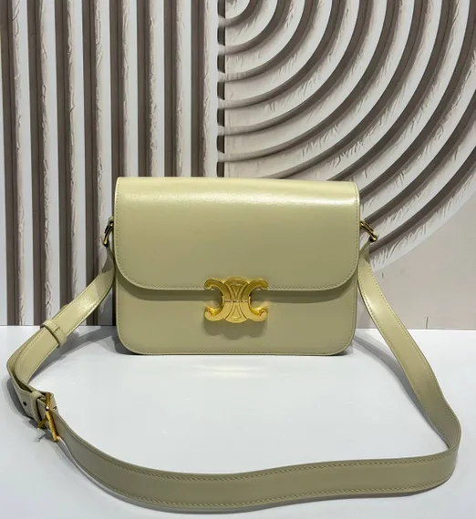 Сумки CELINE CLASSIQUE TRIOMPHE из блестящей кожи