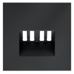 Накладка для розетки акустической 4-местной , S70 (графит)