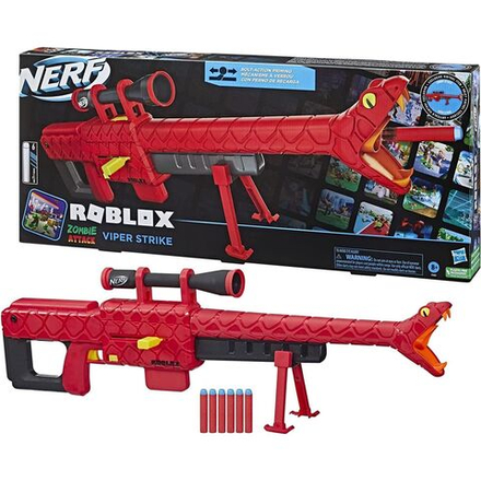 Игрушечное оружие HASBRO Nerf Roblox Zombie Attack Viper Strike - Бластер Нерф Роблокс Змея - Нерф F5483
