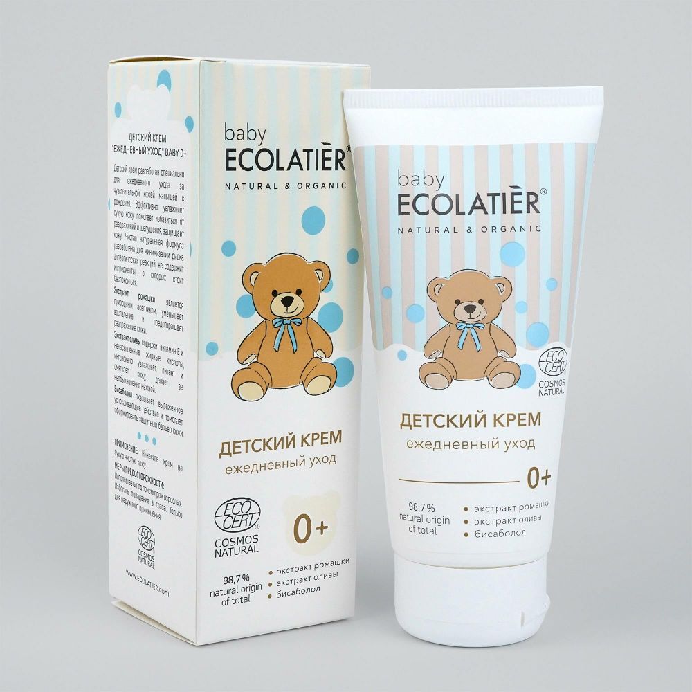 Ecolatier baby детский крем для ежедневного ухода 0+, 100мл