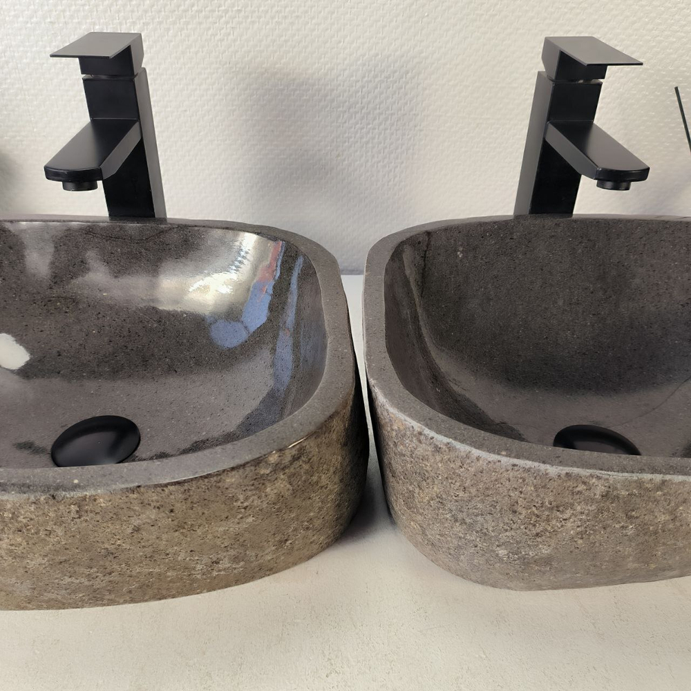 Раковина из речного камня ПАРА! RS-65347 42*33*15 0865