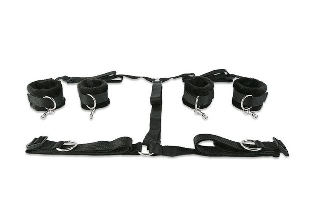 Набор фиксаторов для рук и ног (Цвет: черный)