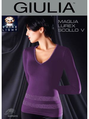 Футболка Maglia Lurex Scollo V Giulia