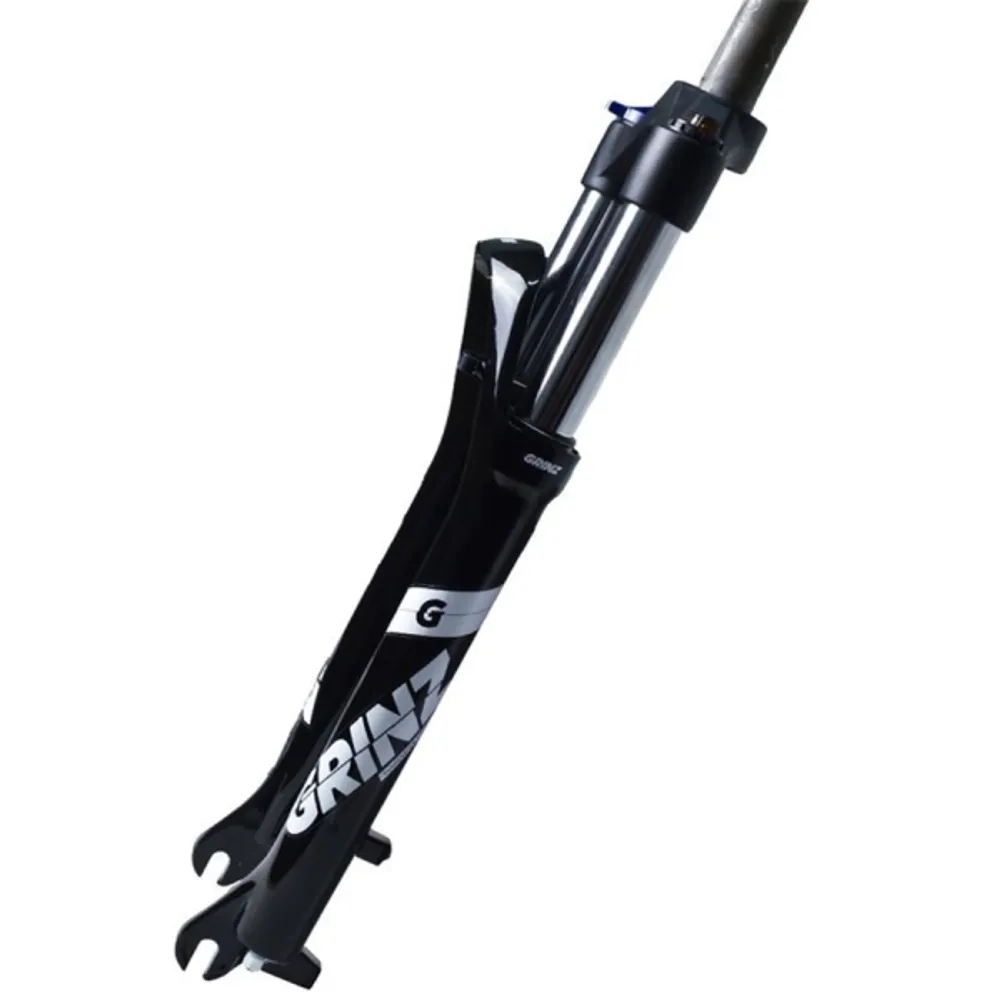 Вилка 29" GRINZ ES 451 HLO 29"*1.1\8" ход 100мм,локаут гидравл,предвар.сжат.,черн/бел.(HQ-0018759)