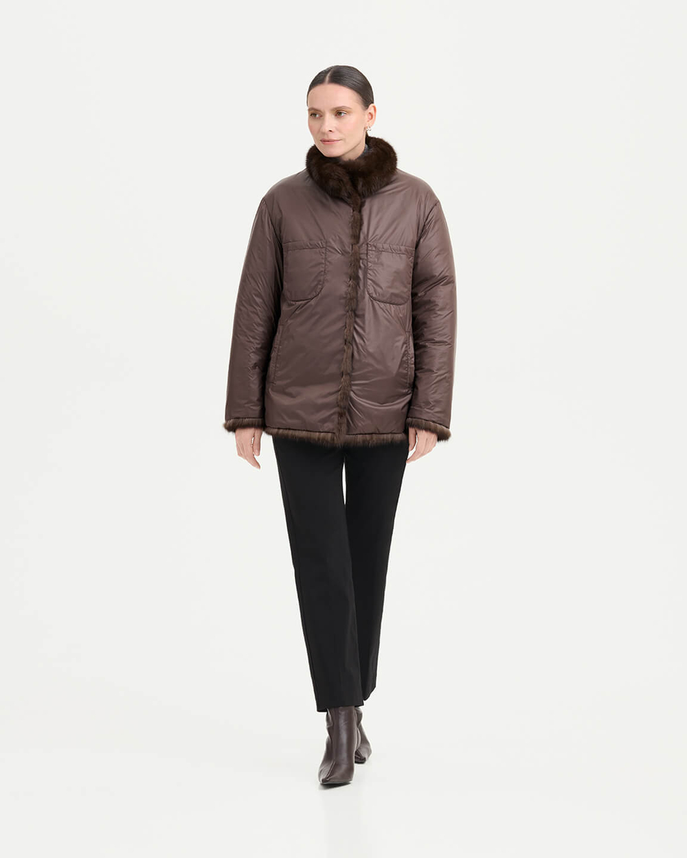 Двухсторонний жакет из соболя