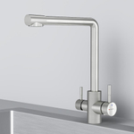 Смеситель для кухни с L-изливом с каналом для питьевой воды, сатин AM.PM X-Joy S F85B05711