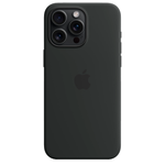 Силиконовый чехол с поддержкой MagSafe Apple Silicone Case для iPhone 15 Pro Max, Black (Черный)