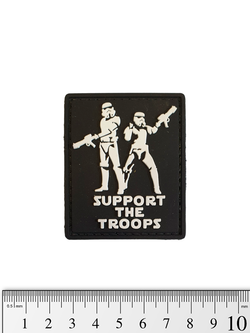 Шеврон Штурмовики. Support the Troops PVC черный