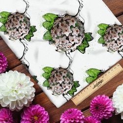 Ткань мембрана крупыне белые бутоны