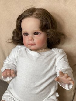 Кукла Реборн мягконабивная 55см в пакете (FA-163)