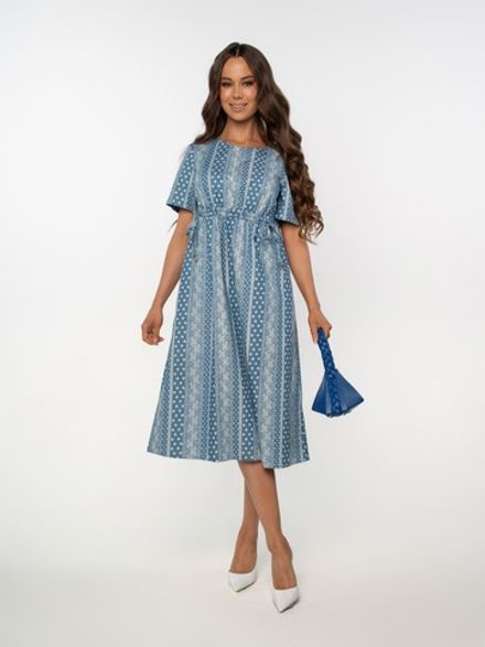 Платье Цветы лета (голубое) П15802-18М LT Collection