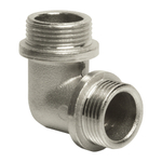 Уголок 3/4'' нар/нар с ограничением никель