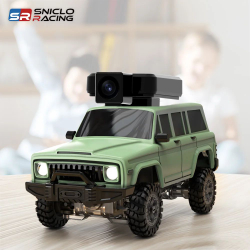 Радиоуправляемый внедорожник Jeep зеленый c камерой 1:64 4x4 , Набор Sniclo FPV 3015 , Машина+пульт+Очки FPV обновленная модель