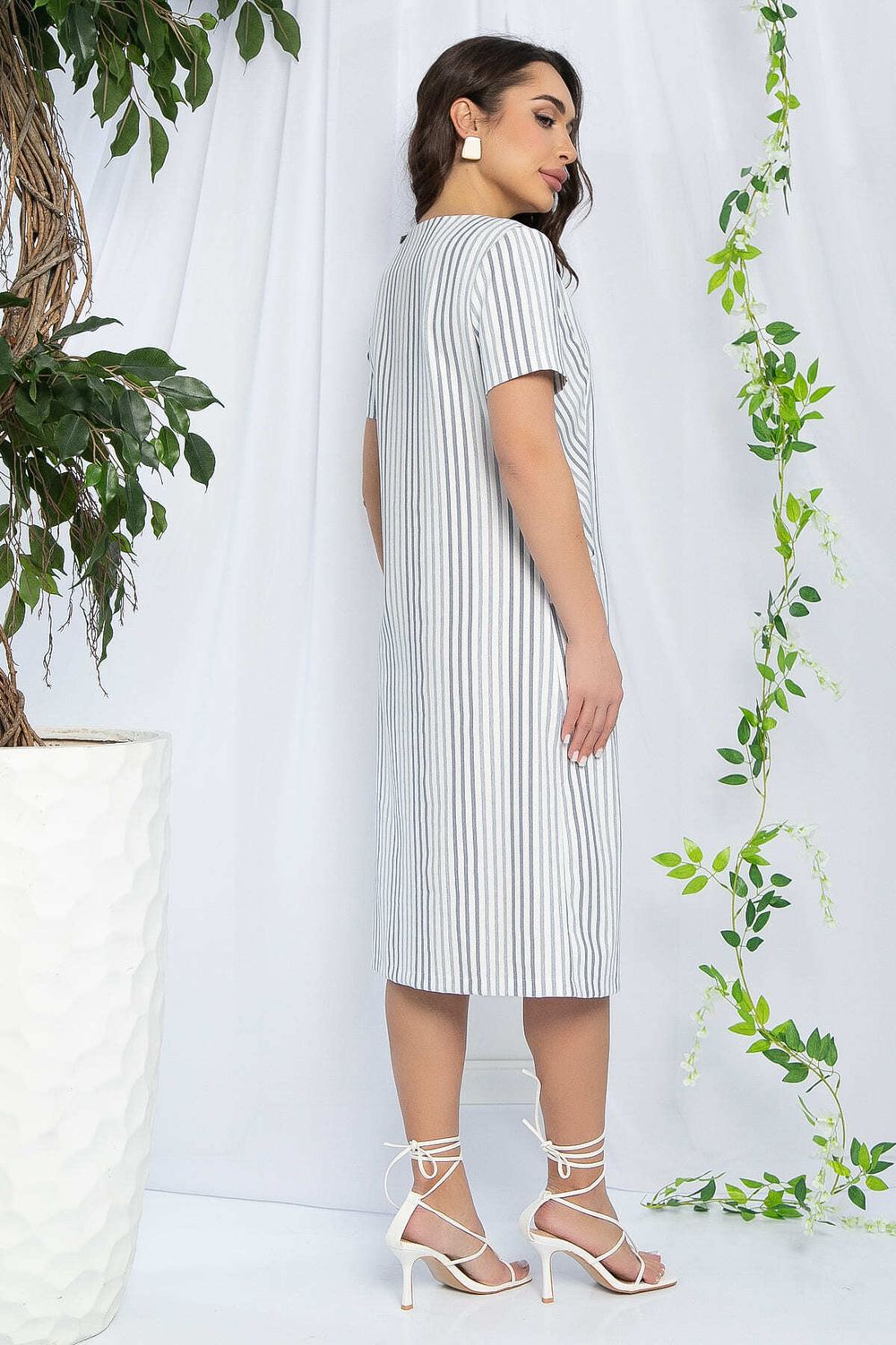 Платье Европейский шик (светло-серое) П13243-19М LT Collection