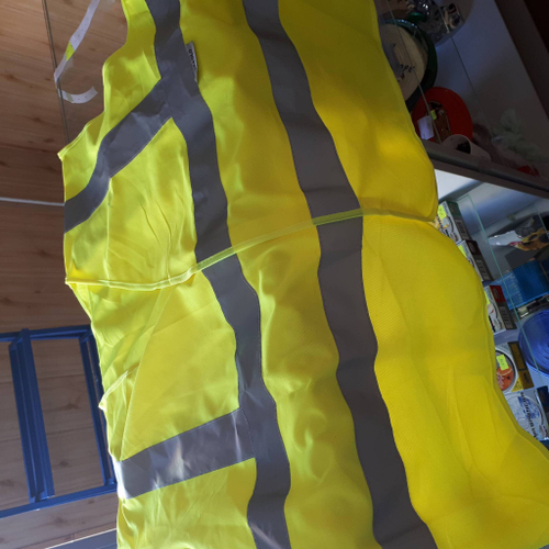 Жилет сигнальный, светоотражающий, салатовый, размер XL (1 шт.)