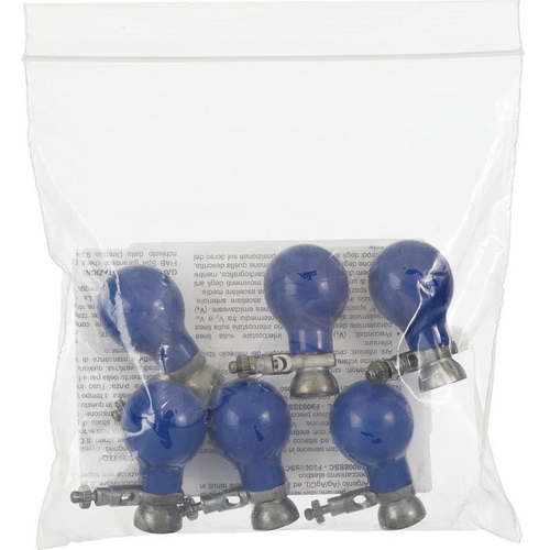 Электрод для ЭКГ грудной с винтом и зажимом Ag–AgCl детский многоразовый 15 мм 6 шт