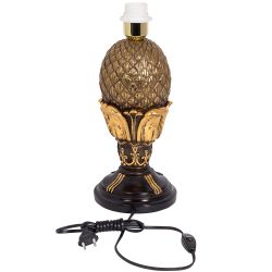 Настольная лампа Источник Энергии Бронза с абажуром №38 Мокко