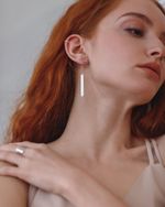 Серьги Square Stripe