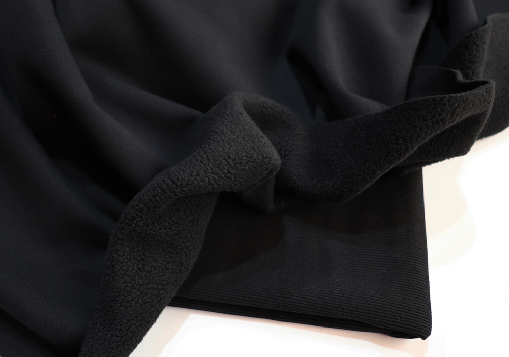 ЧЕРНЫЙ - Футер БАРАШЕК, пенье (КРВ605 Елена) УЦЕНКА!