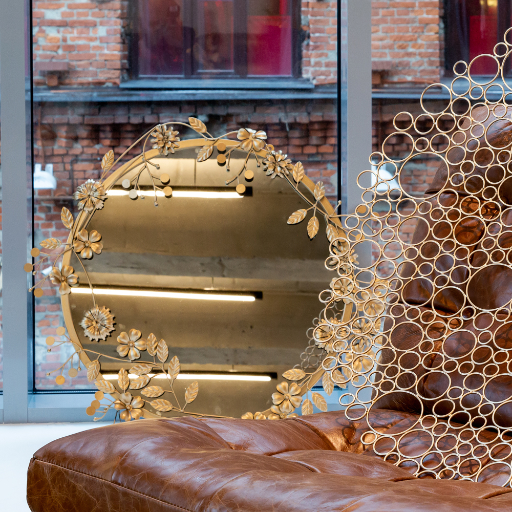 Настенное зеркало Гарленд Голд Объект мечты