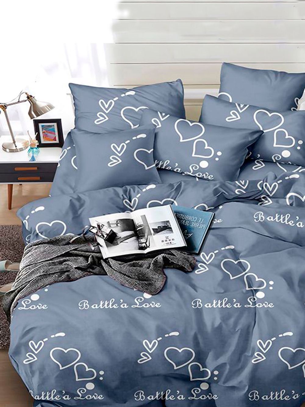 Простынь полисатин Simple House "Heavenly" 200x215 см