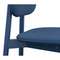 Стул с обивкой Saga, рогожка, синий