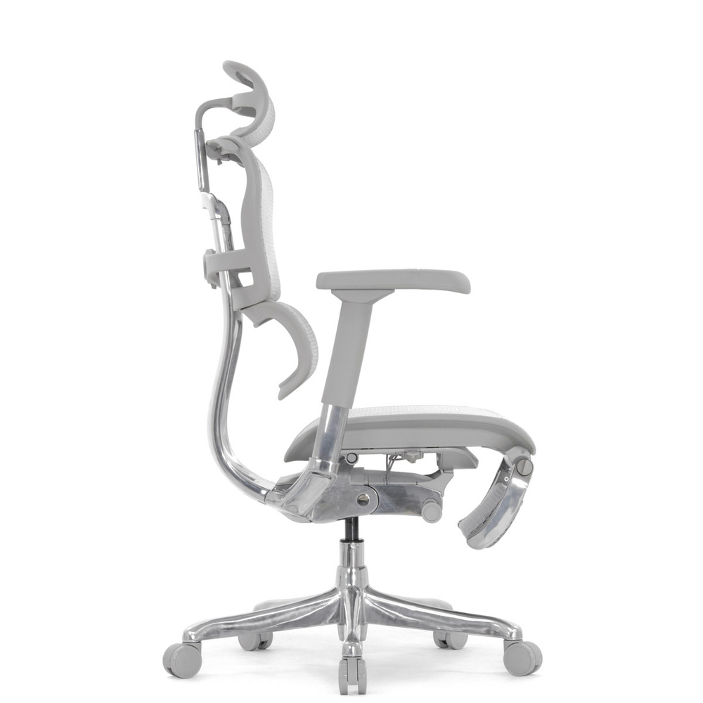 Кресло FALTO Ergohuman Elite 2 с подножкой ( серый каркас /сетка светлаяT-168-B2 Natural)