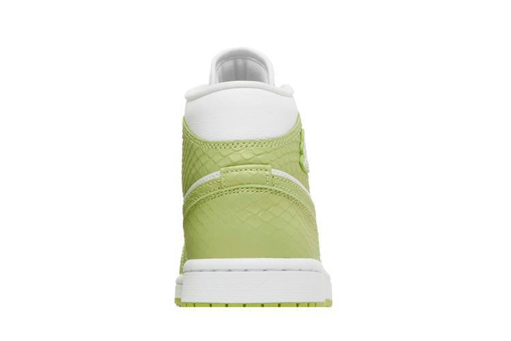 Кроссовки Jordan Air Jordan 1 Mid Se V2 "Green Python" (Женская размерная сетка)