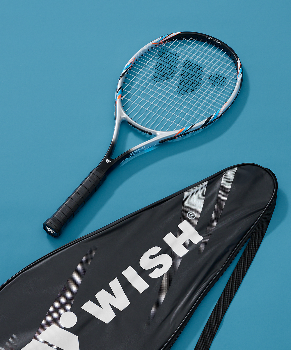 Ракетка для большого тенниса WISH FusionTec 590 27", серебристый