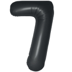 Шар фольгированный Цифра 7 101 см (Черный)