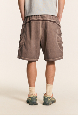 Шорты Nothomme Monterest Garment Dyed коричневый