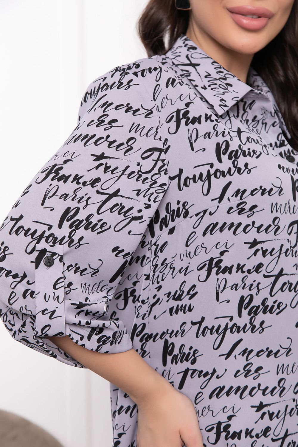 Рубашка "Пэрис" (грей) Б5823 LT Collection