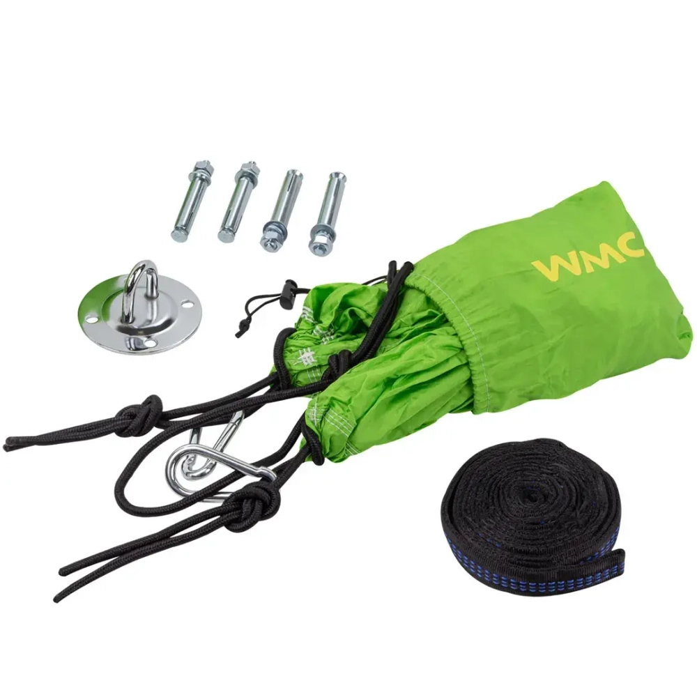 Гамак подвесной (длина-280см, ширина-90см,салатовый) WMC TOOLS WMC-IN184G