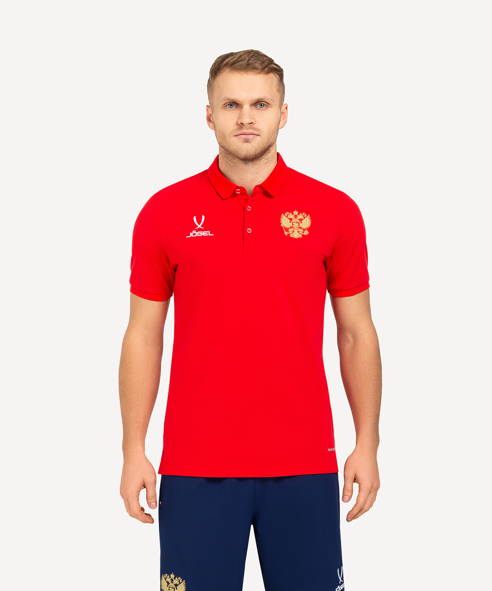 Поло Jögel NATIONAL PerFormDRY Classic Polo CZ, красный