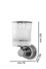 Boheme Стакан настенный AURA Chrome
