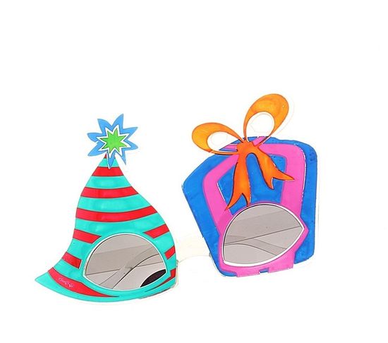 Карнавальные очки Ёлка с подарком