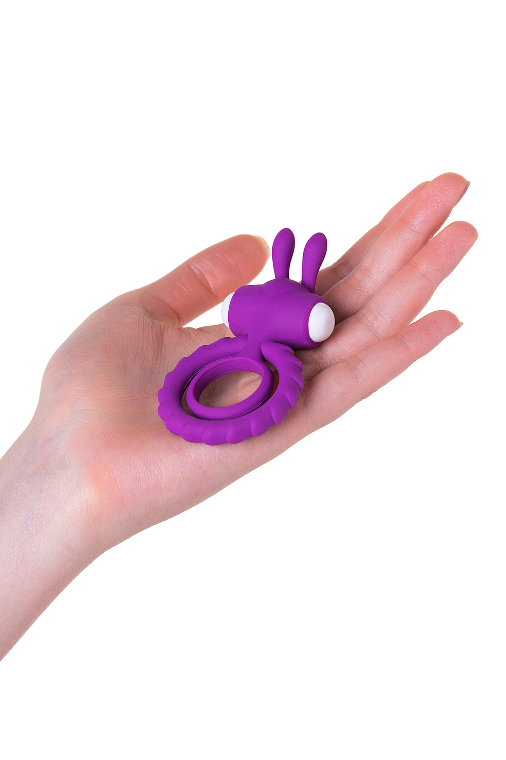 Эрекционное кольцо на пенис JOS GOOD BUNNY, силикон, фиолетовый, 9 см