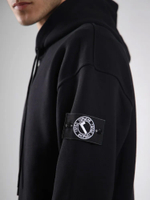 Худи с патчем черный Город Горький мужское