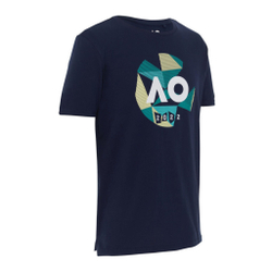 Мужское теннисное поло Australian Open Geometric Logo T-Shirt Men - Blue