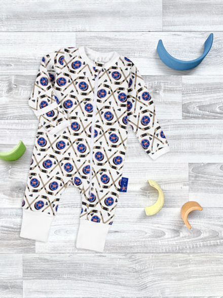 Комбинезон Mjölk х СКА Sleep and Play Ice Hockey, на манжетах