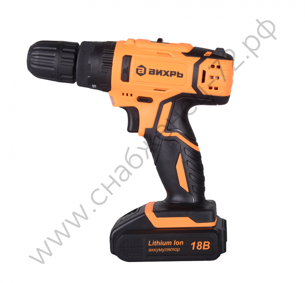 Дрель-шуруповерт ВИХРЬ ДА-18Л-2КУ