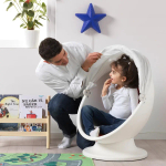 Детское вращающееся кресло - IKEA PS LÖMSK/ПС ЛЁМСК ИКЕА, 72х62х59, белый