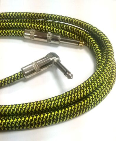 Кабель гитарный 3м угловой джек Stands & Cables